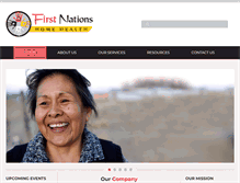 Tablet Screenshot of firstnationshomehealth.com